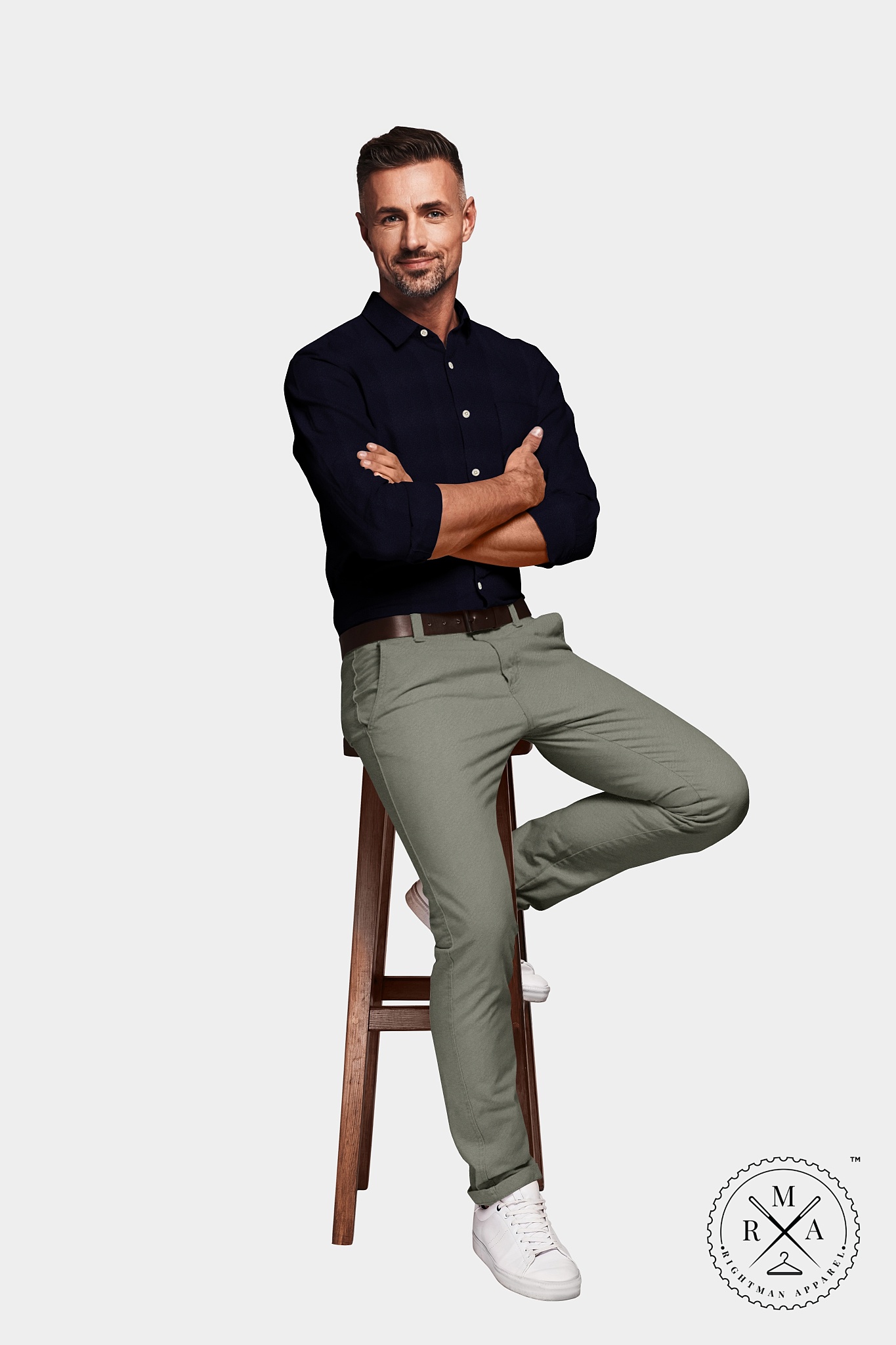 Royal Blue Satin Shirt SH347